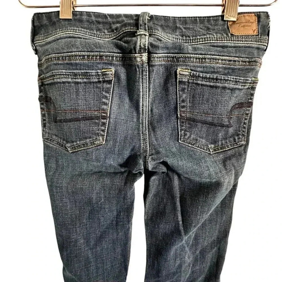 American Eagle Original Boot Stretch Denim Jeans 4 Long Medium Wash - Picture 4 of 11